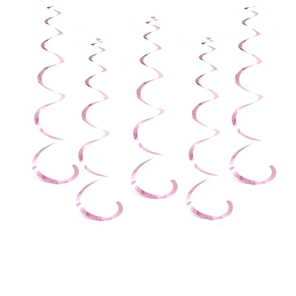 pink Новинка! 6 шт. потолочное вихревое украшение металлик для свадьбы, Рождества, Хэллоуина, дня рождения, вечеринки - Цвет: pink