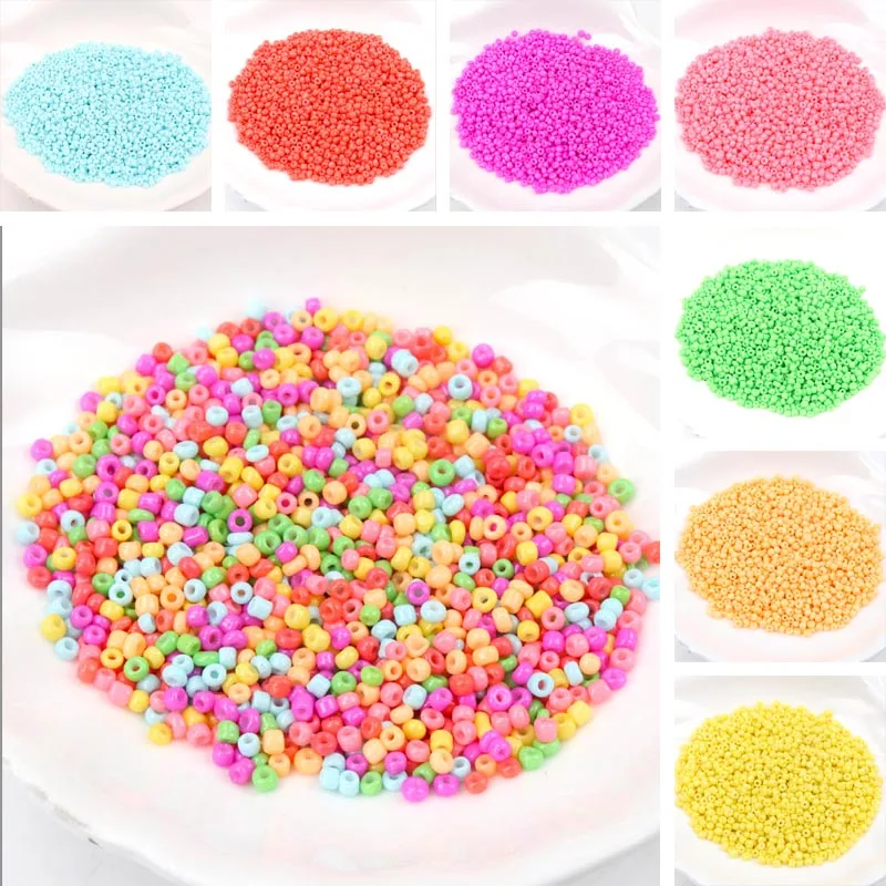 

Neon Crystal Glass Spacer beads Czech Seed Beads For jewelry handmade DIY 2mm 3mm 4mm