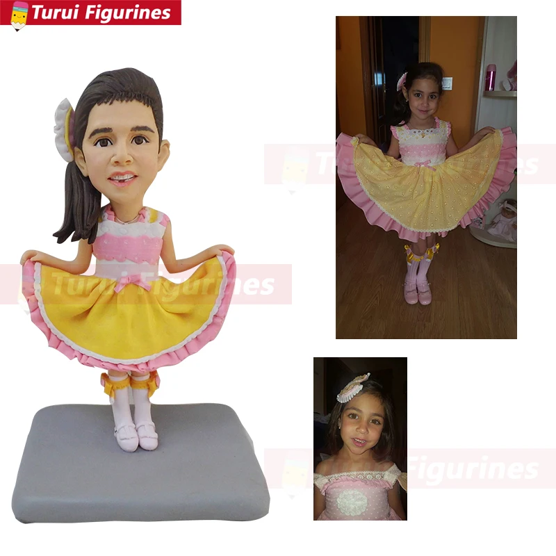 Фигурка танцующей девочки миниатюрный дизайн под заказ подарок на день рождения