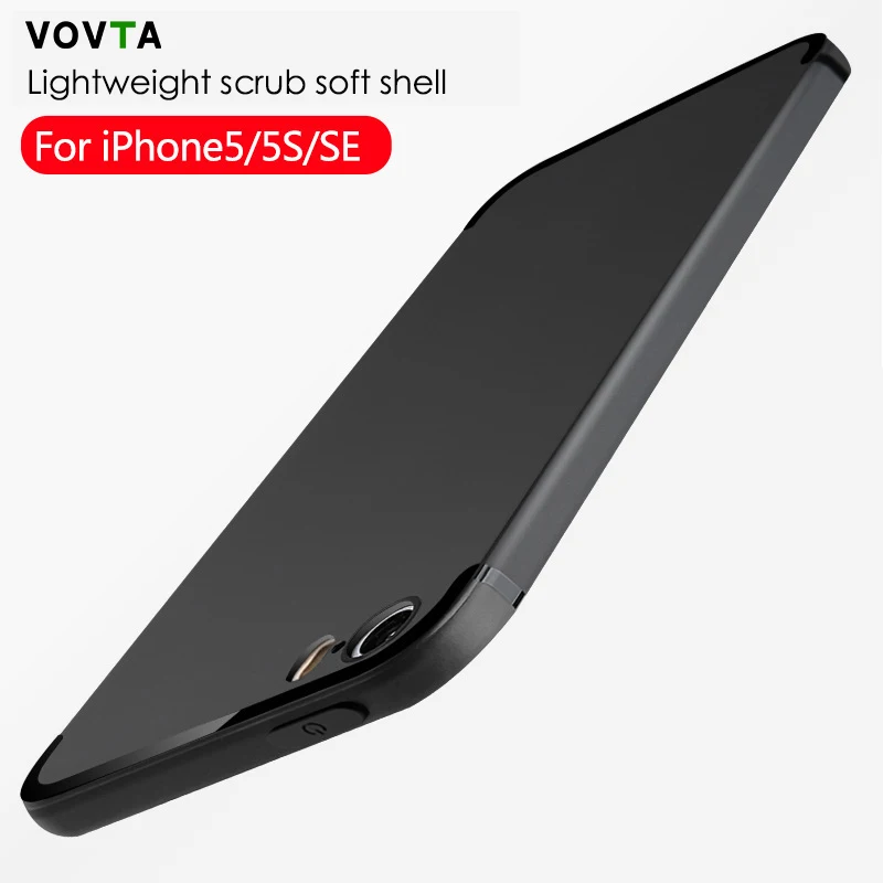 VOVTA Ультратонкий матовый Силиконовый TPU чехол для iPhone 5S SE 5 мягкий 6 6s 7 8 телефона s |