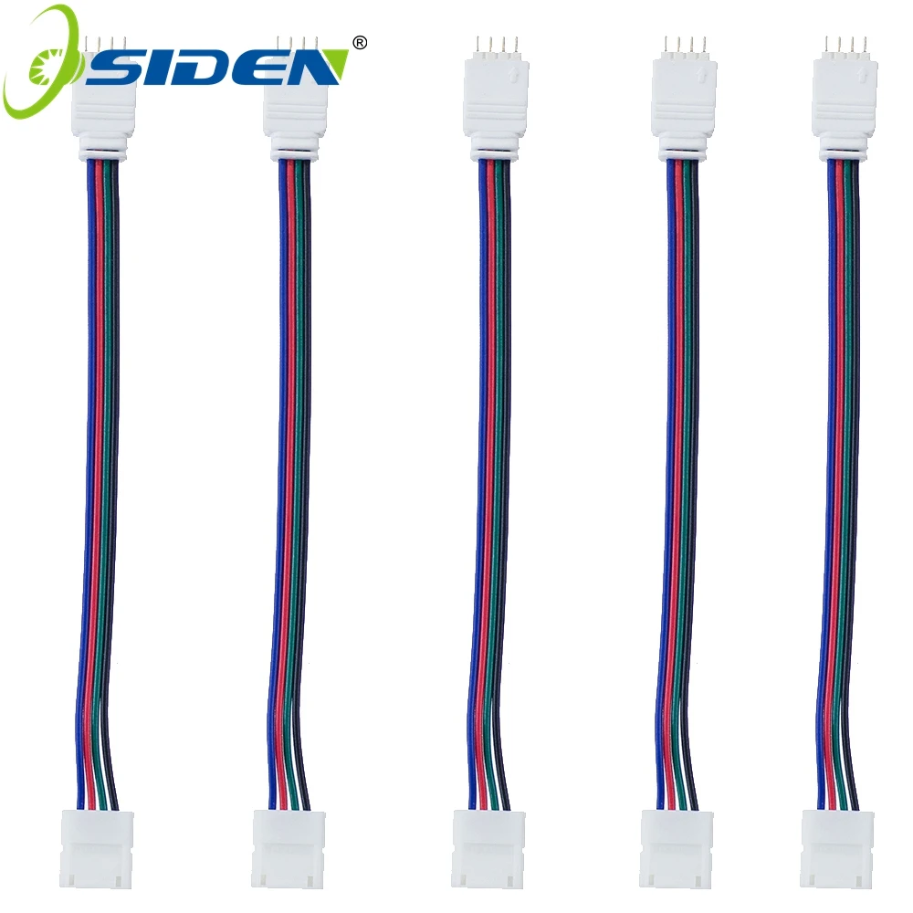 OSIDEN BX4P 10 мм без пайки удлинитель 4Pin светодиодные ленты разъемы RGB для 5050 ленты|rgb