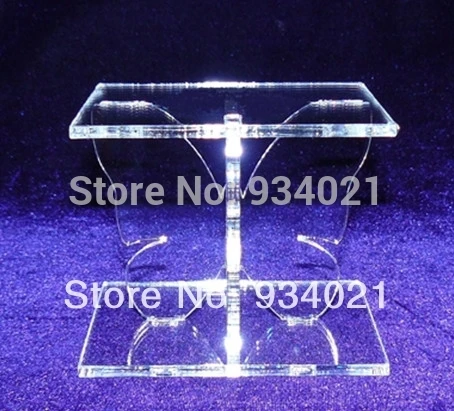 

2 Tier Square Acrylic Wedding Cake Stand / Butterfly Cake Stand / Butterfly Display Stand