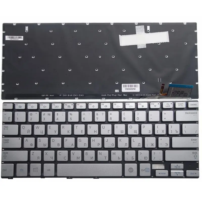 Новинка GZEELE для Samsung 730U4 740U3E NP730U3E NP730U4 NP740U3E 730U3E русская Серебристая Клавиатура
