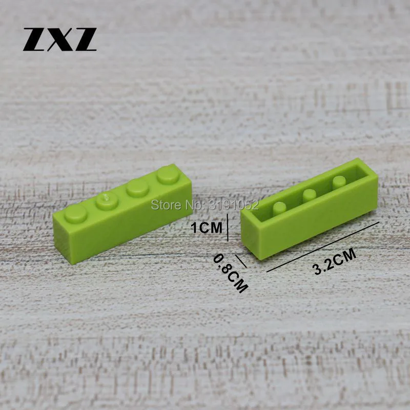 100 шт./лот кирпич 1X4 Пластиковые сборные игрушки строительные блоки Набор кирпичей аксессуары игрушки для детей совместимый с лего 3010
