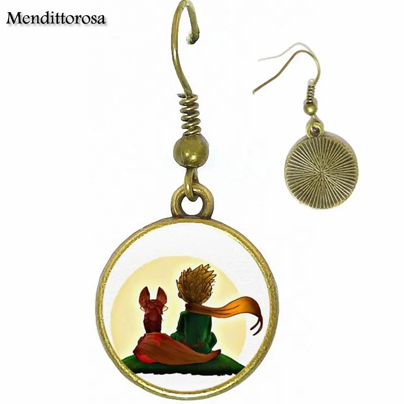 Для ребенка логотип Маленького принца стеклянная бронза/серебро/золото клипса