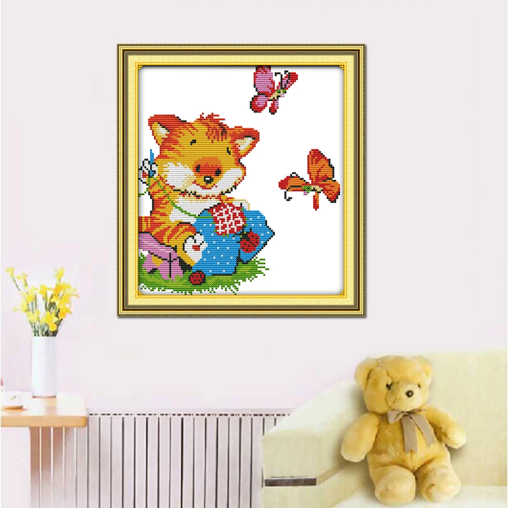 Набор для вышивки Kitty Joy Sunday K190 крестиком сделай сам домашнего декора|joy sunday|cross stitch