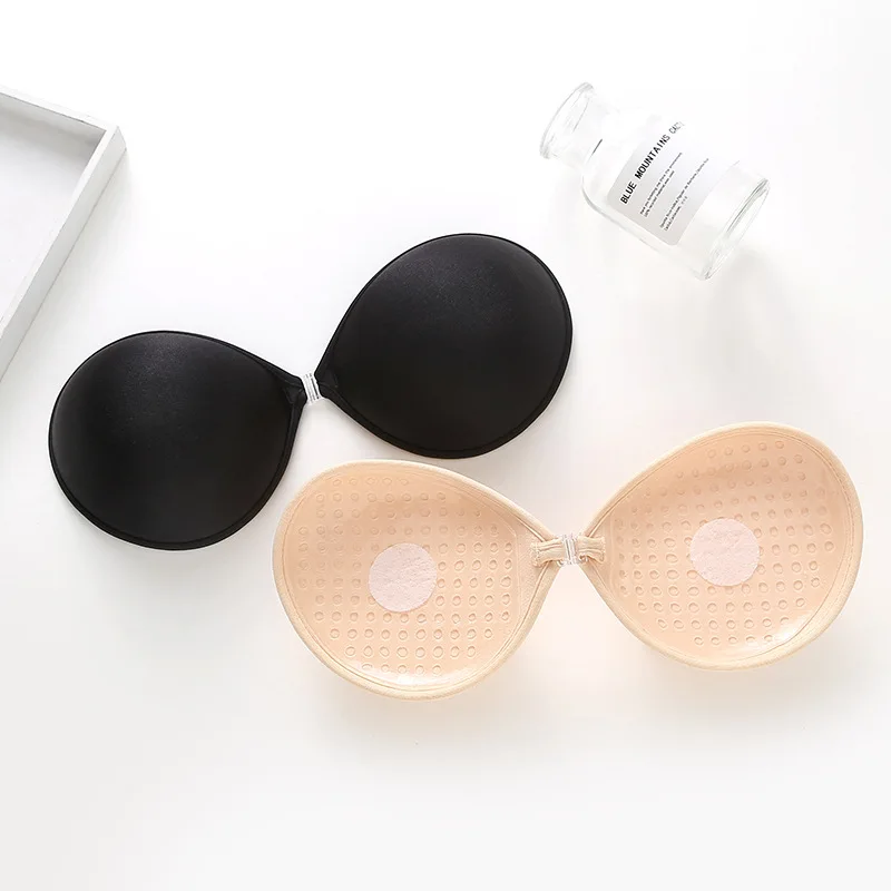3cm Silicone Self-adhesive Stick On Gel Push Up Strapless Backless Invisible Bras For Wedding Party A/B/C/D