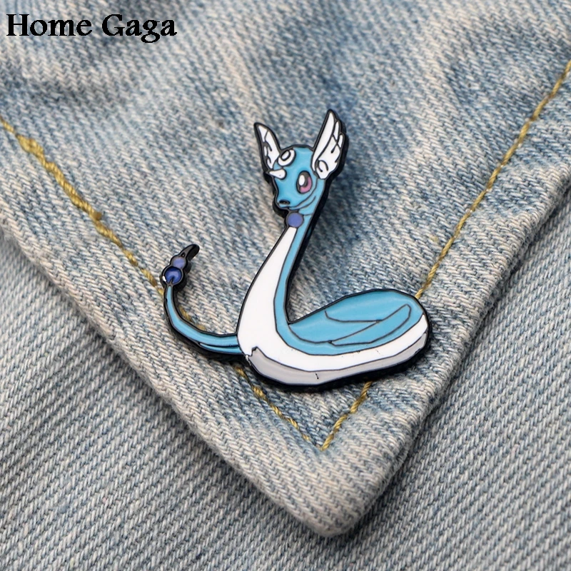

Homegaga Dragonair Zinc cartoon Pins backpack clothes brooches for men women hat decoration badges medals D1713