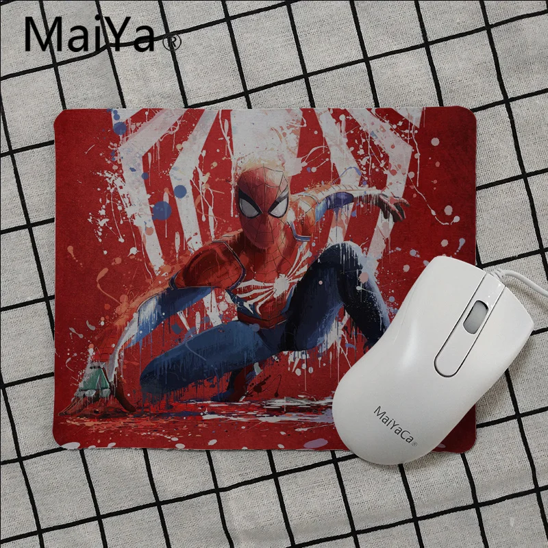 Maiya Высокое качество Marvel Человек-паук анти-скольжения прочный силиконовый Computermats Гладкий блокнот настольные компьютеры мате игровой коврик для мыши