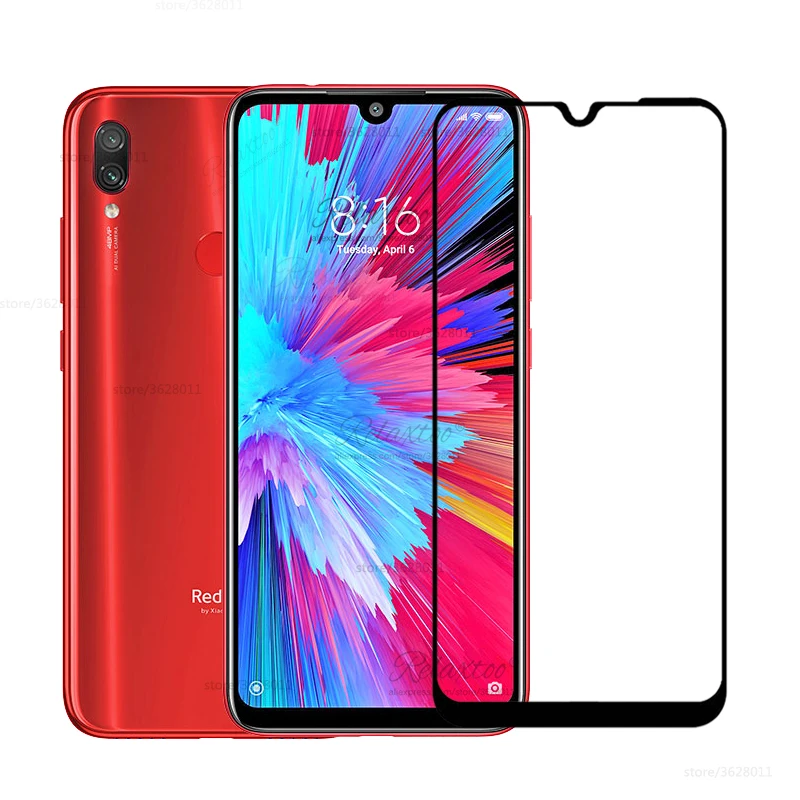 Фото Полное покрытие закаленное стекло для Xiaomi Redmi Note 7s 7 pro защита экрана Защитное note7 Полное покрытие закаленное стекло для Xiaomi Redmi Note 7s 7 pro защита экрана Защитное note7