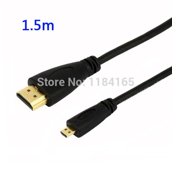 1 5 м 4 Версия HDMI to Micro совместимый 19 Pin Кабель адаптер с золотым