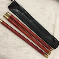 red africanpadauk taiji health sticks martial arts stick stitching solid wooden whip 3 sections rod combination shaolin zhang