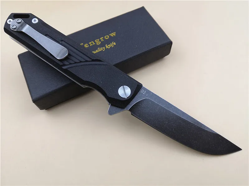 Eafengrow EF72 D2 вымытое лезвие G10 ручка шариковый подшипник Флиппер складной карманный нож для выживания охотничий инструмент для повседневного использования кухонный нож