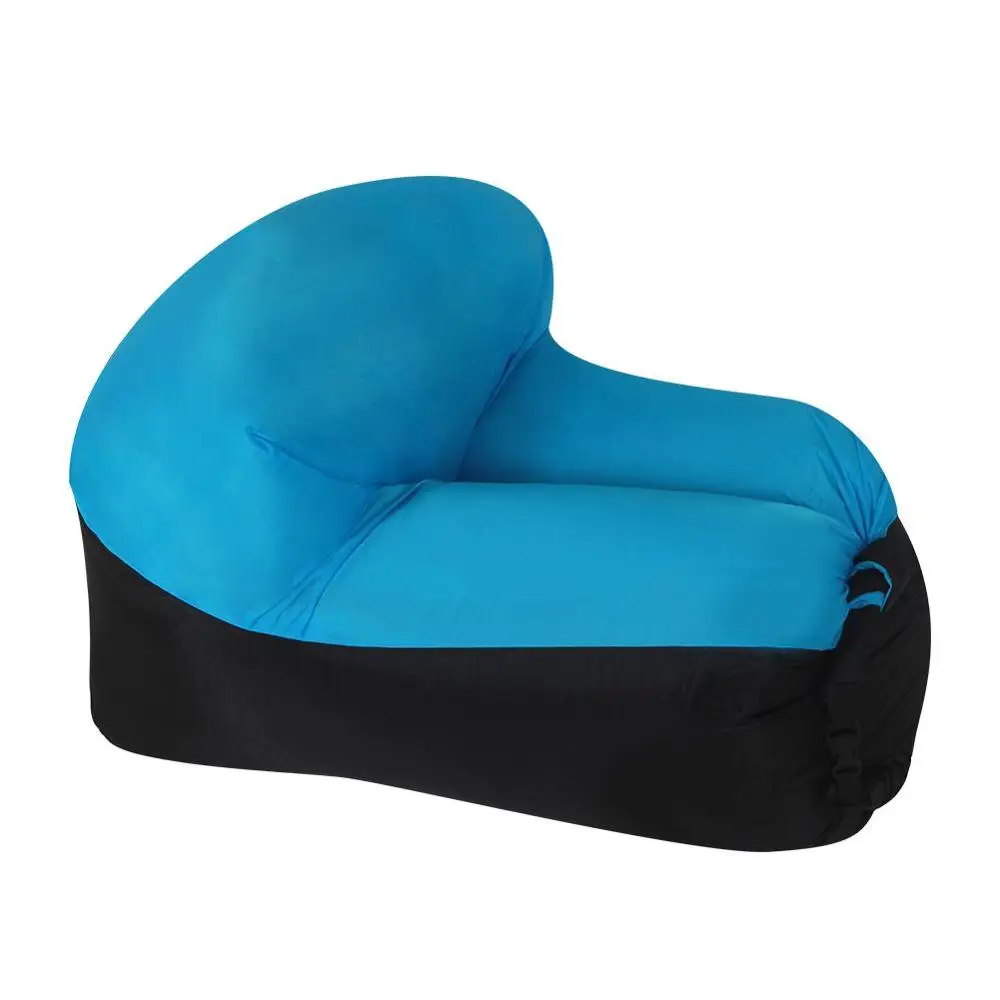 Black blue Воздушный диван кресло кровать открытый пляж ленивый Лежанка мешок портативный диван спальный мешок - Цвет: Black blue