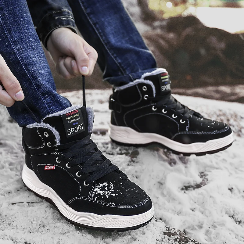 39 ~ 48 осень зима уличные теплые спортивные кроссовки мужские удобные длинные