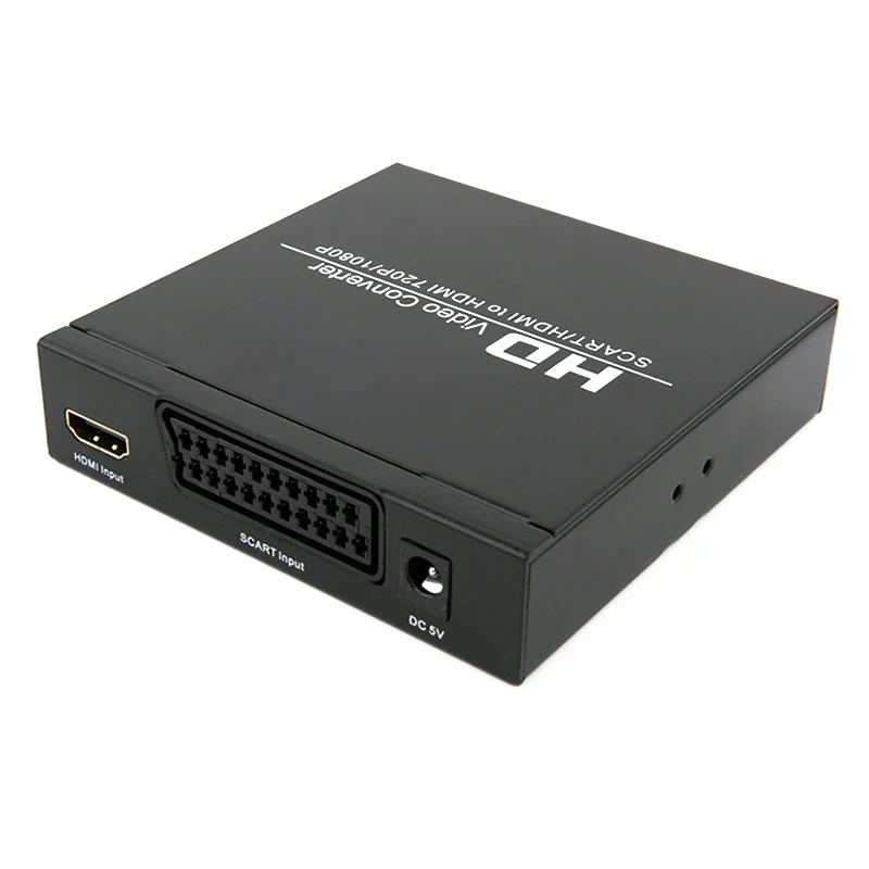 SCART to HDMI конвертер Full HD 1080P видео аудио HDTV для XBox EU вилка Upscaler AV PAL NTSC адаптер