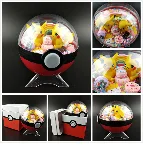 Японское аниме Pokeball Монстр Пикачу Бульбазавр Ash's Squirtle Charmander DIY led набор Рождество Brinquedos подарок для детей
