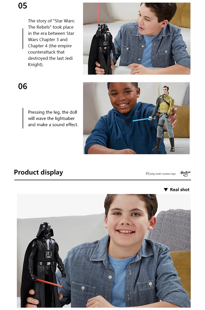Hasbro Звездные войны Interachtech Kylo Ren имперский Штурмовик электронная фигурка со звуком для мальчиков Подарочная коллекция