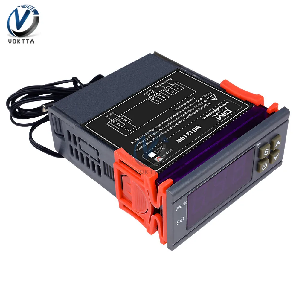MH1210W DC 9 72V цифровой регулятор температуры инкубатор термостат контроль 50 ~ 110