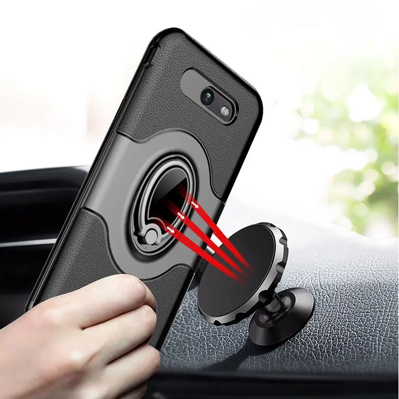 360 градусов регулируемое кольцо стенд сцепление амортизирующий чехол для Samsung