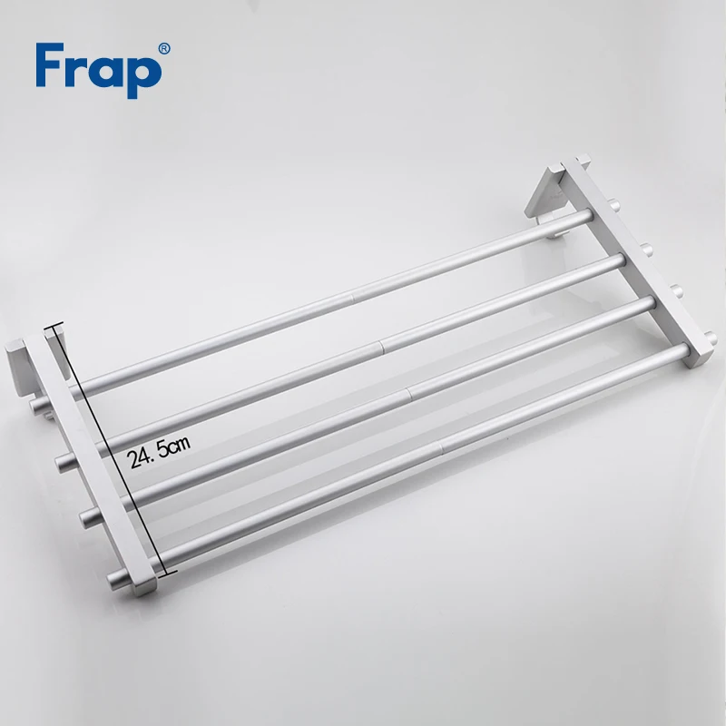 Новая вешалка для полотенец Frap 55 см с крючками подвижная аксессуары ванной