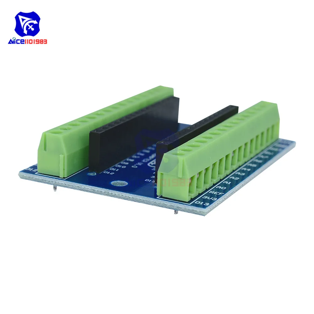 Стандартная Клеммная плата адаптера для Arduino Nano 3,0 V3.0 AVR ATMEGA328P ATMEGA328P-AU модуль расширения