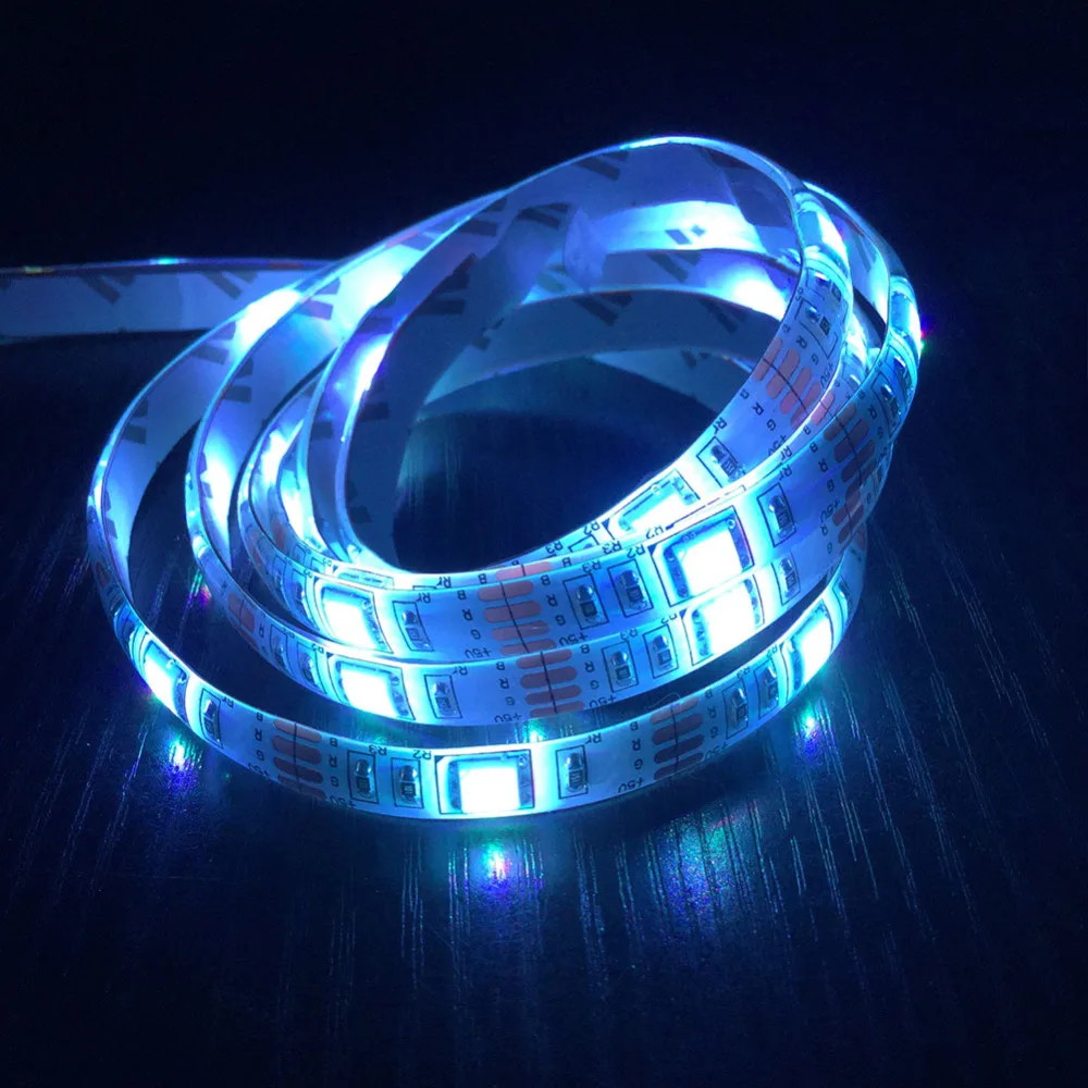 Светодиодная ленсветильник RGB с питанием от USB 5 в постоянного тока 5050 лента