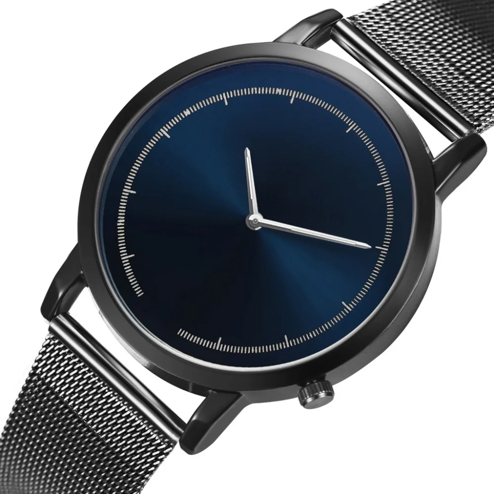 Мужские часы 2019 модные роскошные мужские из нержавеющей стали деловые