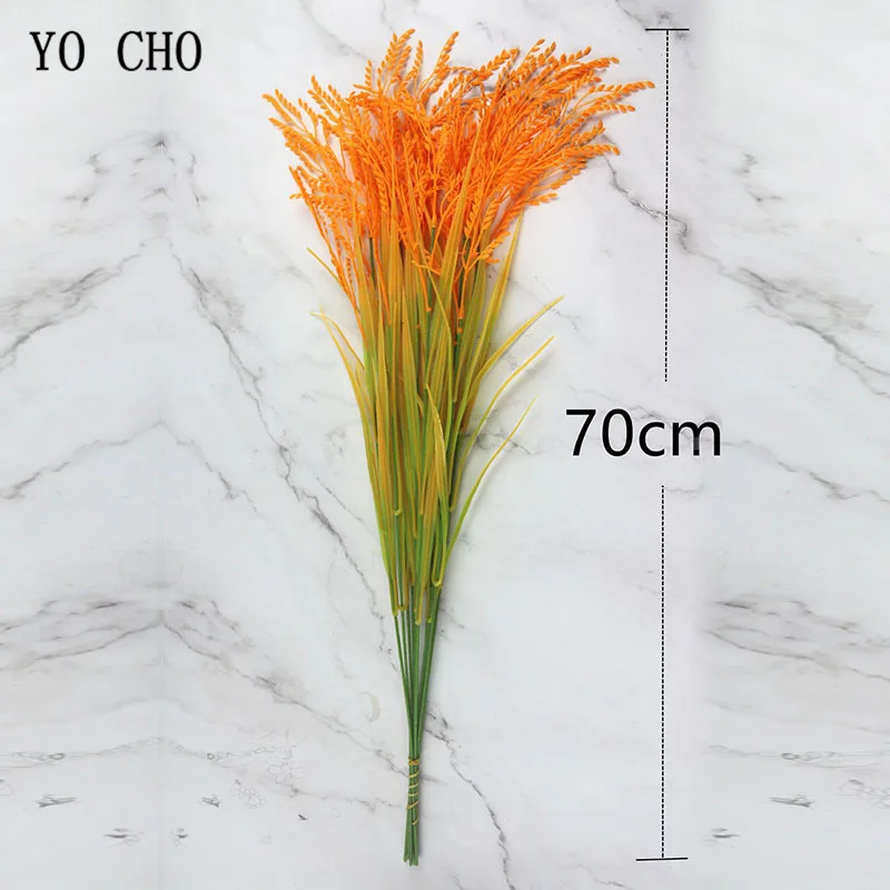 5 шт. Осенний домашний декор для улицы искусственная желтая цветы растения