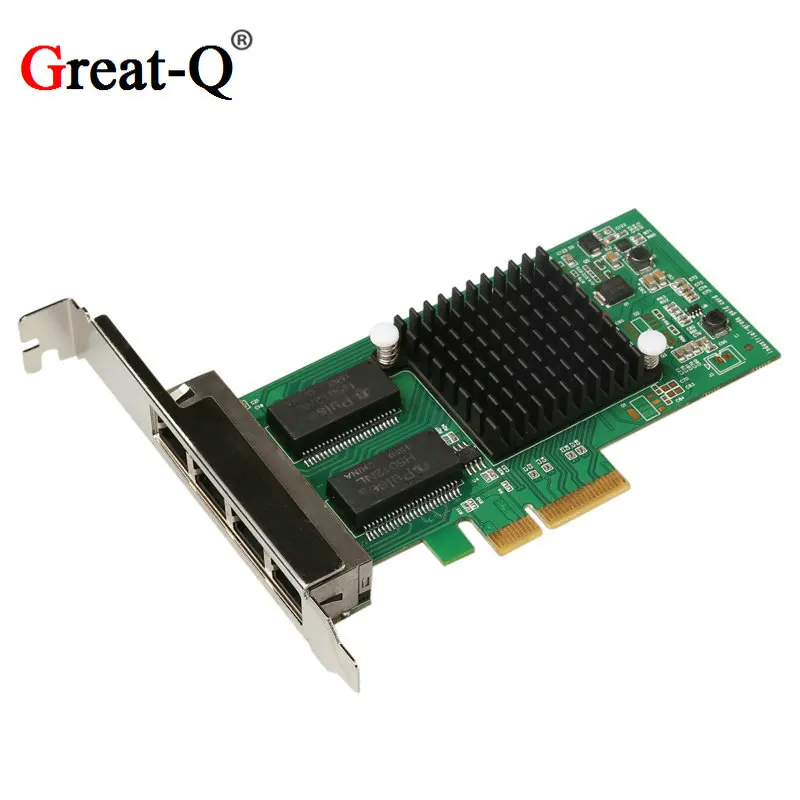 I350T4 1000 Мбит/с PCI Express pcie 4 x RJ45 гигабитный Ethernet LAN четырехпортовый серверный адаптер