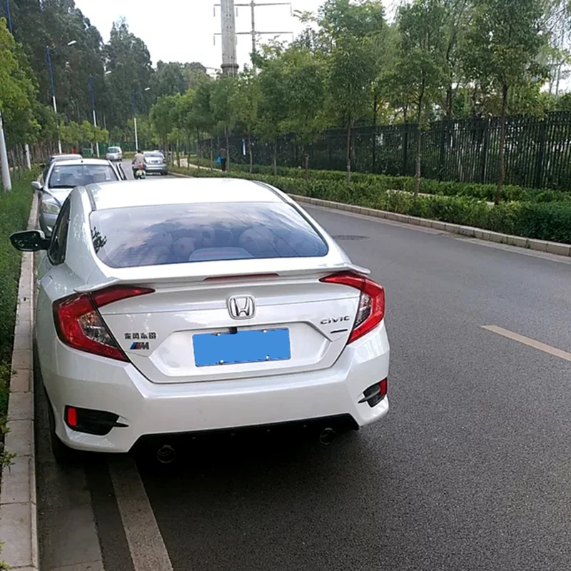 Для Honda Civic- Высокое качество ABS пластик Таиланд RS Стиль праймер цвет украшение в виде хвостового крыла задний багажник автомобиля спойлер