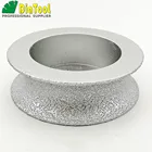 Алмазный шлифовальный круг DIATOOL, вакуумный припой 75 х20 мм, для круглого сечения профиля, кромок