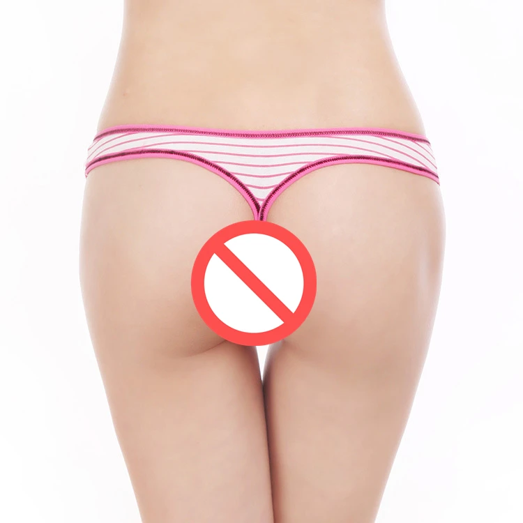 Женские стринги брендовые хлопковые полосатые женские трусики нижнее белье