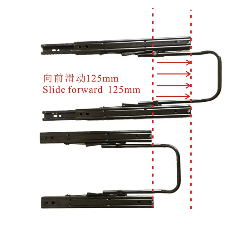 Автомобильная техника автомобильное сиденье двойной замок слайдер 385 мм Длина