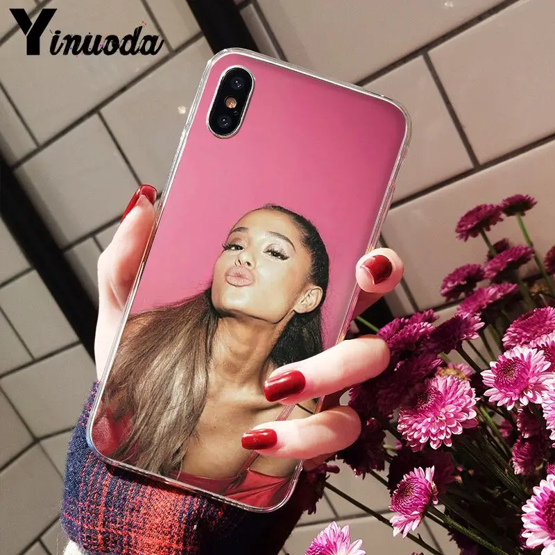 Yinuoda Ariana Grande AG Радужный подсластитель прозрачный мягкий чехол для телефона iPhone 8 7 6 6S Plus 5 5S SE XR X XS MAX Coque