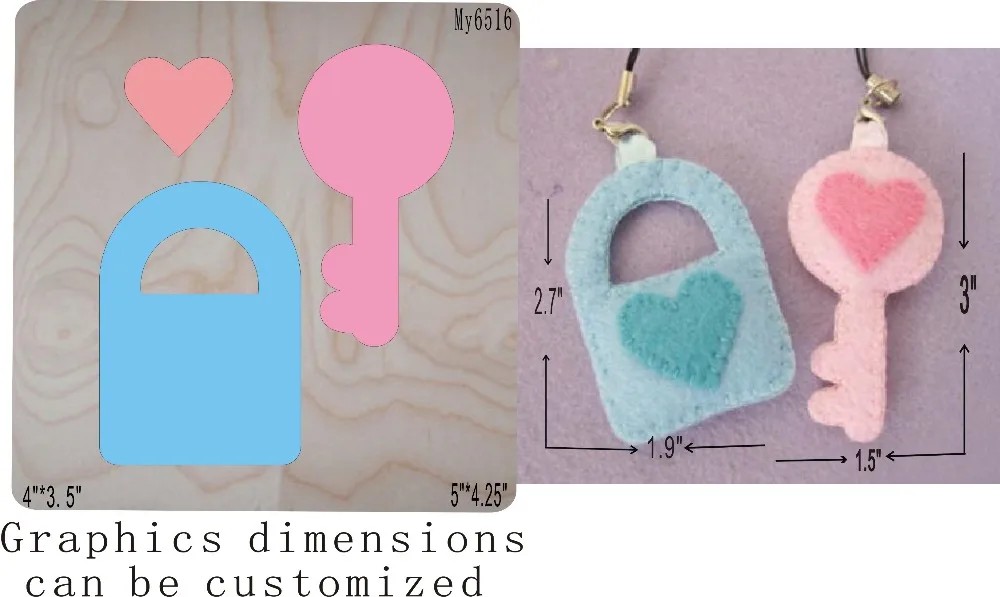 Key of love die Fit/