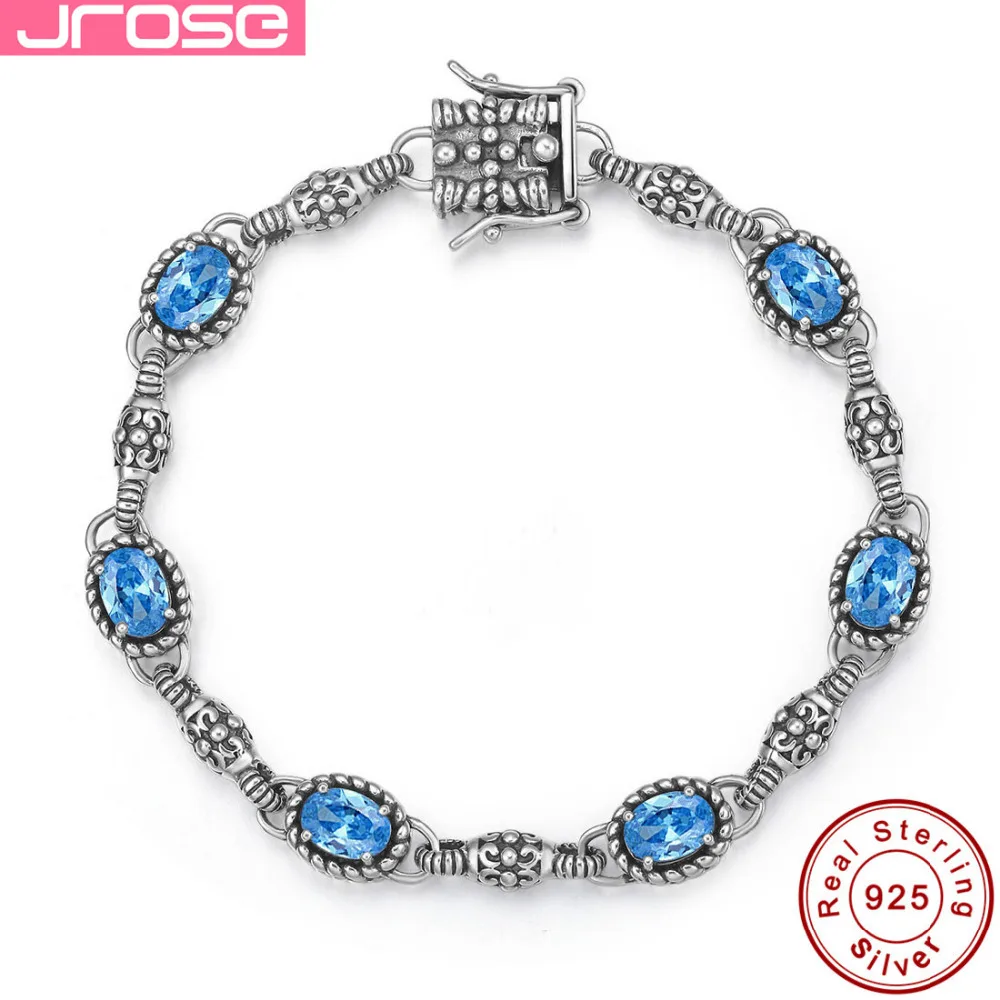Jrose сердце Омаров дизайн твердый браслет из стерлингового серебра 925 пробы синий