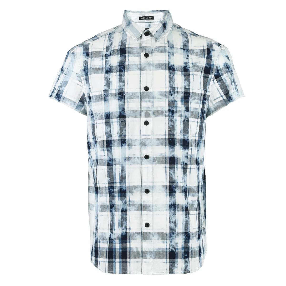 MLMR men's spring and summer new cotton loose popular semi V neck slim short sleeved shirt |218204501|Повседневные рубашки| |