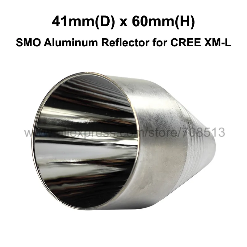 41 мм(D) x 60 мм(H) SMO алюминиевый отражатель для CREE XM-L