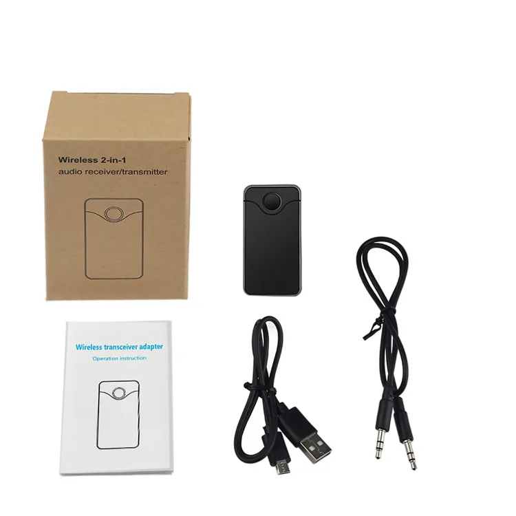 Беспроводной мини-приемник Bluetooth 2 в 1 аудиопередатчик A2DP 3 5 мм AUX для гарнитуры