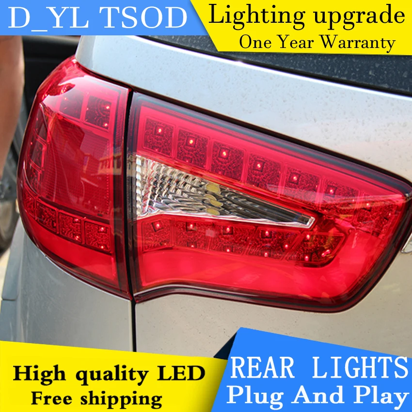 Автомобильный Стайлинг для Kia Sportage R задних сигнальных огней 2011 2014 светодиодный