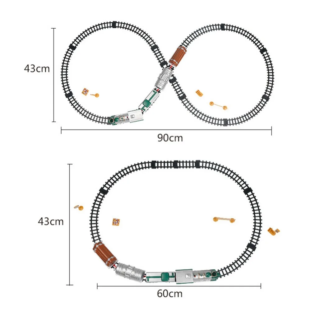 

Mini Kids Toy Assembled Rail Train Electric Music Paradise Track Train Children's Toys - 24Pcs Accessories (Without Battery)