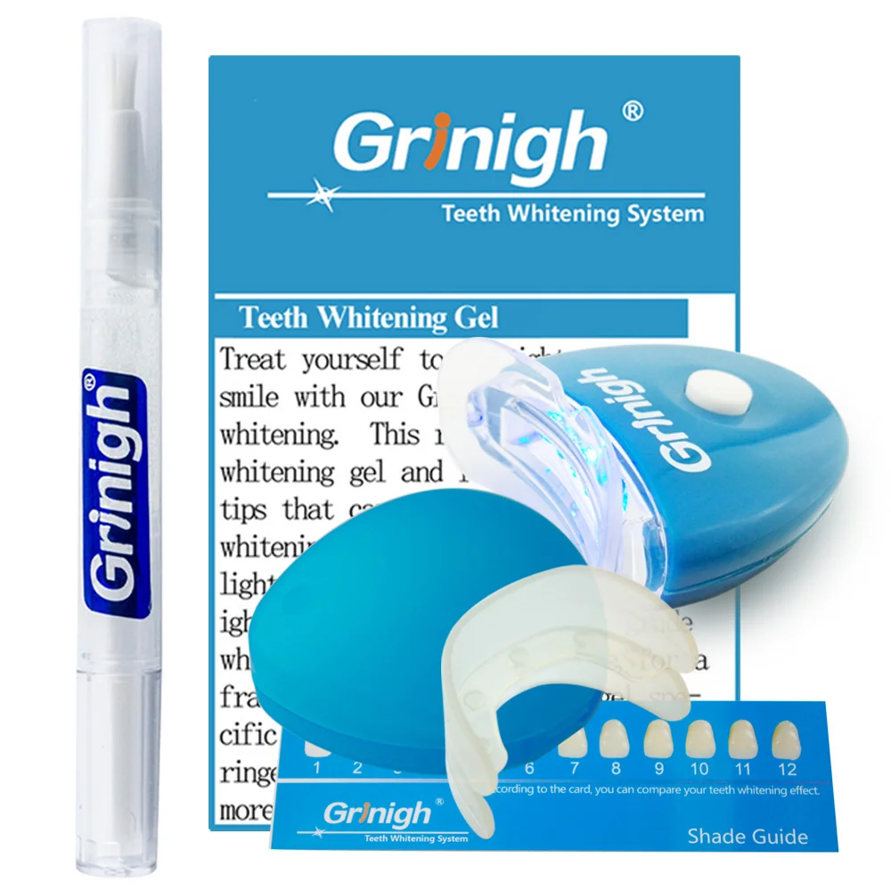 Grinigh Портативный Отбеливание зубов аппликатор Системы | 1 ручка комплект с 10