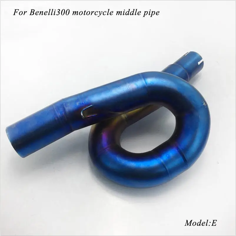 2010 2011 2012 2013 без шнуровки для Benelli300/600 мотоцикл Нержавеющая сталь средняя Соединительная труба - Цвет: E