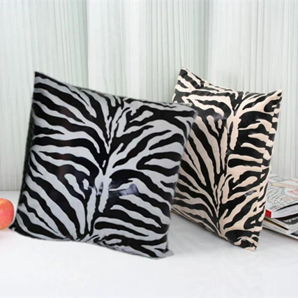 60 см оптовая продажа супер мягкий короткий плюшевый рисунок Зебра Мягкий чехол