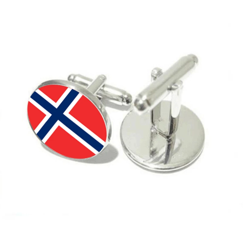 SUTEYI Норвегия с рисунком американского флага запонки для мужчин и женщин высокое