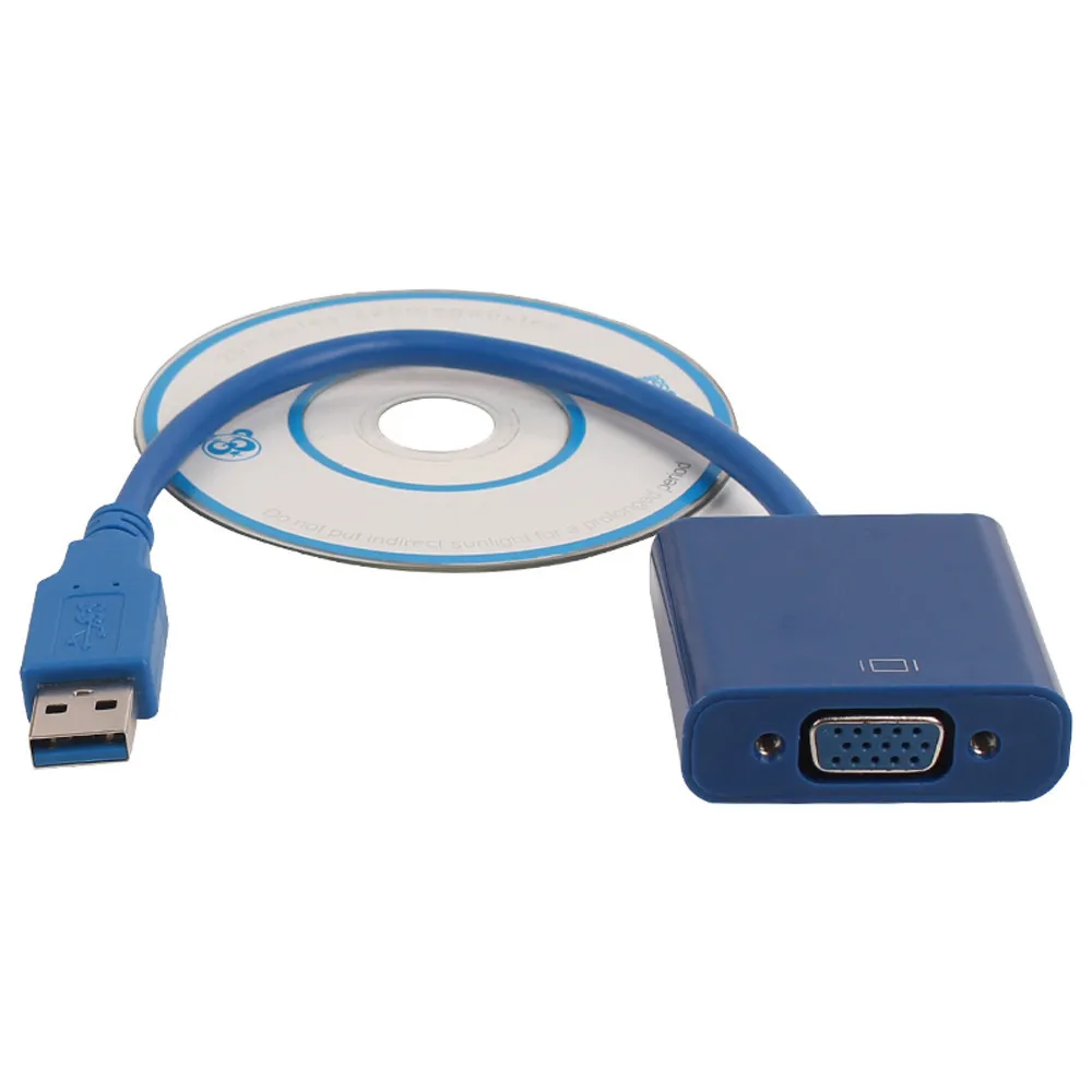 USB3.0 к VGA видео Графический конвертер карта дисплей внешний кабель 1080P Разъемы