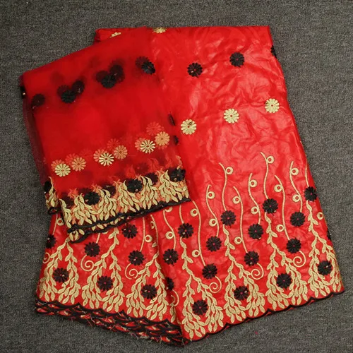 2018 African Bazin Riche Getzner Lace Fabric With Beads High Quality French Net for wedding!A32-137 | Дом и сад