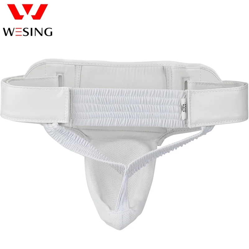 Фото Wesing Защита паха для тхэквондо Approved WTF men women white crotch protector №3