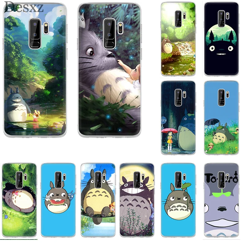 Чехол для телефона Totoro Samsung Galaxy S6 S7 Edge S8 S9 Plus Note 8 9 Slot TPU|Чехлы-накладки| |